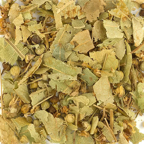 Loose herbs linden blossoms cut organic