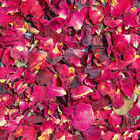 Loose herbs rose petals organic