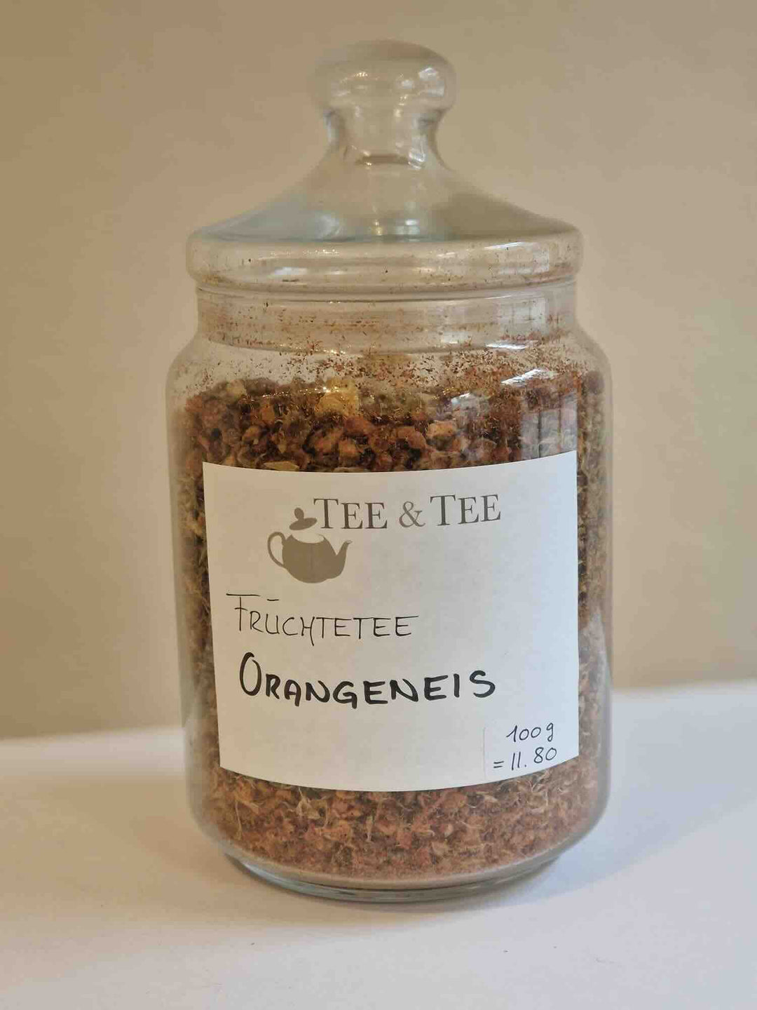 Glace à l'orange et au thé aux fruits