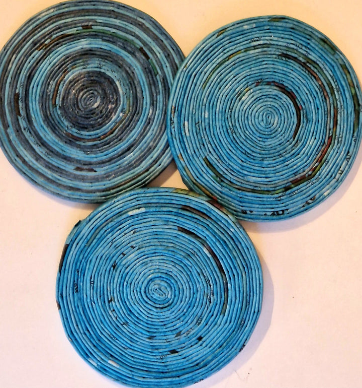 Untersetzer Petrol Blau