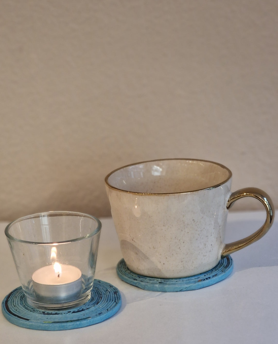 Untersetzer Hellblau